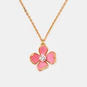 KATE SPADE 🌸 Freshly Picked Pink Mini Pendant Necklace NWT
